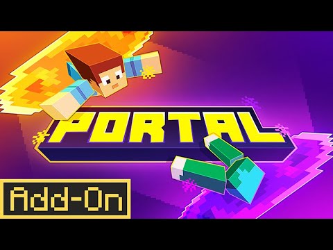 PORTAL ADDON Works Like Portal Gun in Minecraft Bedrock Edition