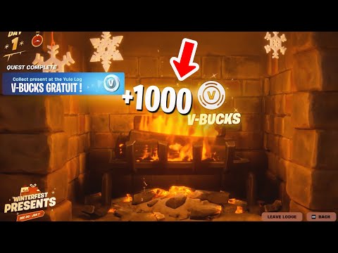 RÉCUPÉREZ VITE LES V-BUCKS SECRET dans le CHALET de Fortnite !! (1,000 v-bucks Gratuit)