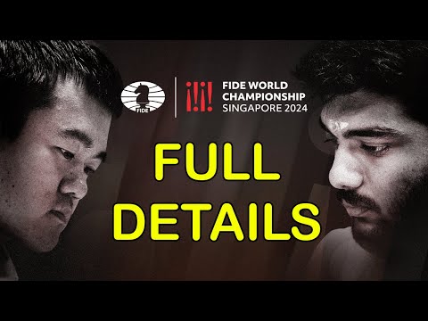 World Chess Championship 2024 - FULL DETAILS | Gukesh vs Ding Liren | FIDE | Singapore