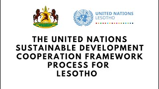 The design process of the Cooperation Framework for Lesotho (2024- 2028)