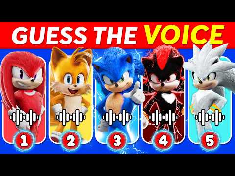 🔊 Guess The Sonic the Hedgehog 3 Characters by Voice 🎬🦔💙 Sonic Movie Quiz | Shadow, Tails, Knuckles