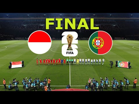 INDONESIA vs PORTUGAL FINAL | FIFA World Cup 2026 USA | Full Match All Goals |  PES Gamepla