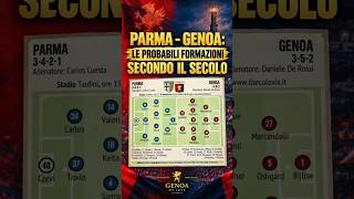 PARMA - GENOA: LE PROBABILI FORMAZIONI SECONDO IL SECOLO