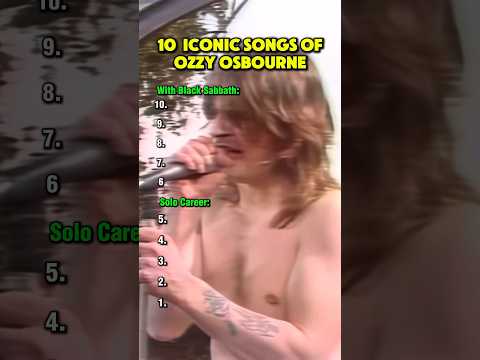 Top 10 Iconic Ozzy Osbourne Songs