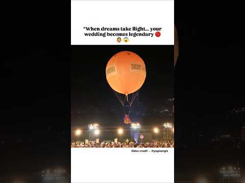 First time in the world 😱👰♀️ #weddinginspiration #royalwedding #balloon #bridalentry #entryideas