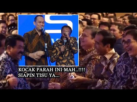 KOCAK PARAH Cak Lontong Crita Naik Kereta Cepat smua jd Ngakak Lebar, Presiden Jokowi Ambil Tisu