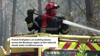 YouTube video thumbnail: 'David vs. Goliath': French Fire Crews Wage Fight Against Wildfire