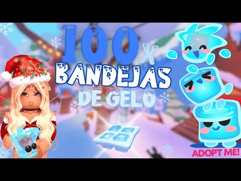 🔥 ABRINDO 100 BANDEJAS DE GELO NO ADOPT ME! 💙