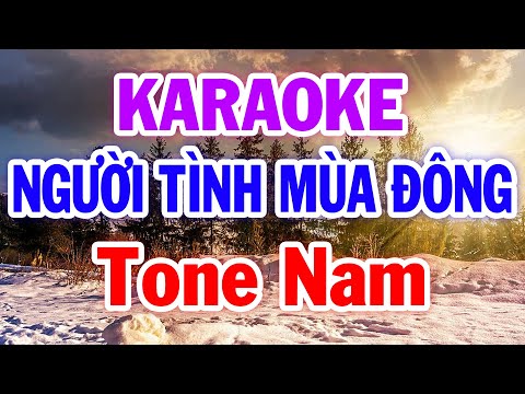 Người Tình Mùa Đông Karaoke ( Tone Nam ) Bb Nhạc Sống Cha Cha | Huỳnh Lê