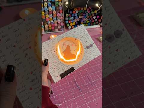 Идея эффектной открытки🔥 #идеяоткрытки #открытки #card #cardideas #artwork #giftideas #идеяподарка