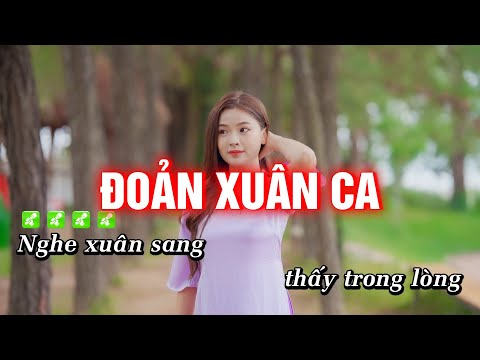 Karaoke Đoản Xuân Ca Tone Nữ EDM Cực Bốc, Hát Cực Đã || Karaoke Nhạc Tết | Hoàng Dũng Karaoke