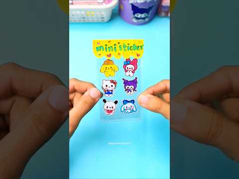 DIY Sanrio Miniature sticker idea 💗 #diy #shorts #youtubeshorts #miniature #shortsviral #sticker