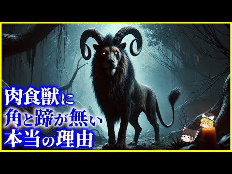 【ゆっくり解説】蹄と角の進化史…なぜ「蹄」や「角」のある肉食動物がいないのか？を解説/草食動物に爪と牙が無い理由は？かつては存在していた有蹄肉食動物