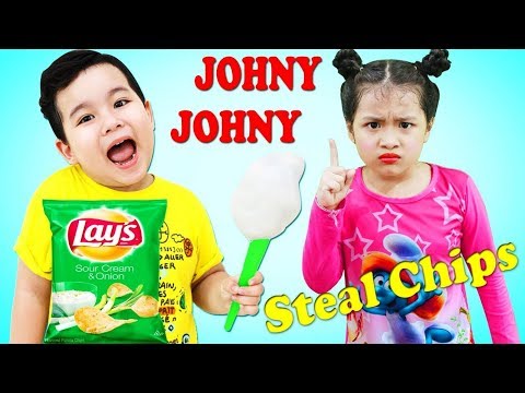 Baby Kids Eating for Chips IRL Learn colors with Funny Nursery Rhymes Song