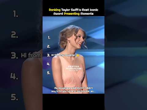 ranking taylor swift’s most iconic award presenting moments | #taylorswift #shorts