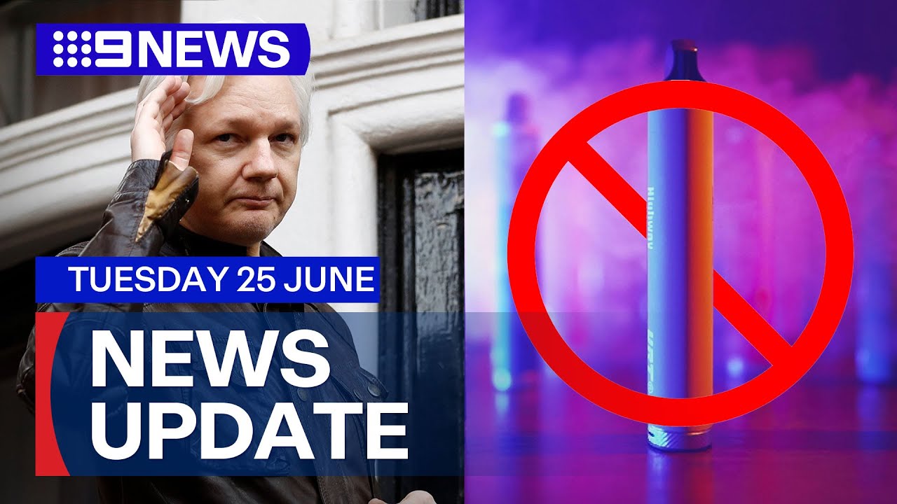 Julian Assange reaches plea deal; Labor’s ‘watered down’ vape laws | 9 News Australia