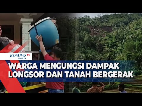 Warga di Trenggalek Mengungsi Dampak Longsor dan Tanah Bergerak