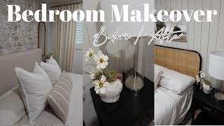 Modern Cottage Bedroom Makeover Goodbye Forever / Removing Rock & Making it Cozy and Airy