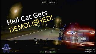 Georgia State Patrol Rams Fleeing Hell Cat To End Pursuit