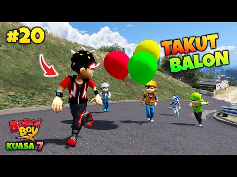 BOBOIBOY HALILINTAR LARI KETAKUTAN SAMA BALON - GTA 5 MOD