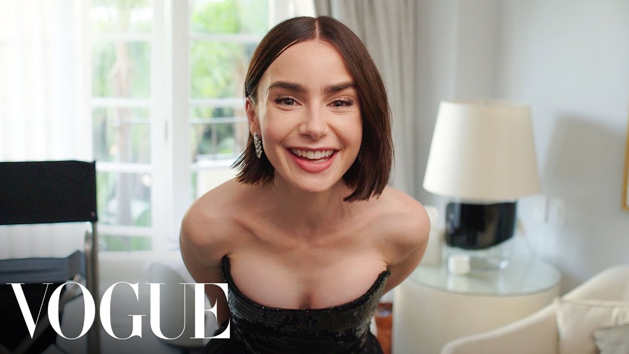 Lily Collins Gets Ready for the Emily In Paris Premiere - Last Looks - Vogue