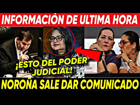 ULTIMA HORA ¡NOROÑA SALE A DAR COMUNICADO! ESTO DIJO DE EL PODER JUDICIAL