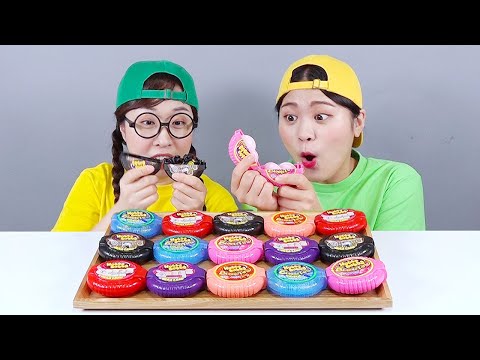 Hubba Bubba Bubble Gum Jelly Candy Food Challenge DONA