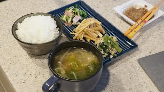 【朝ごはんLIVE】様々な残りをごはんのおかずにして食べるよ('∇')【おうちごはんvlog】