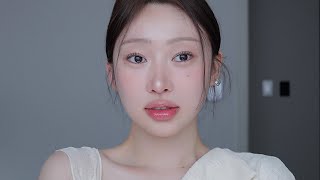 퍼컬 진단 받고 해 본 뽀둥한 살구 복숭아 ... 🍑 봄 웜 메이크업