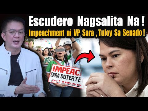 ETO NA!  Chiz  Nagsalita Na!  Impeachment  Tuloy Sa Senado !