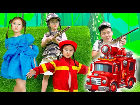 Cam Cam ước mơ trở thành: lính đặc công , lính cứu hỏa giúp đỡ mọi người - Cam Cam TV