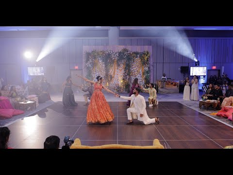 Sangeet Spectacle: Friends Steal the Spotlight with an Enchanting Indian Dance Performance!