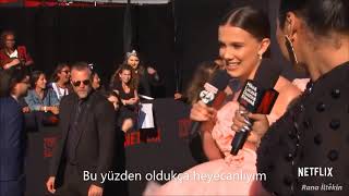 Millie Bobby Brown | Stranger Things 3 Premiere | (Türkçe Çeviri)