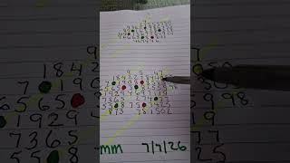 Mega millions 7/7/26 matrix 1&2. For entertainment purposes only