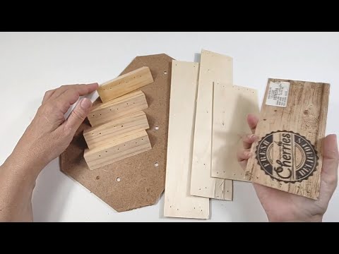 2 IDEAS con TABLAS de MADERA de una caja FÁCILES y ÚTILES #artesanato #diy #reciclaje #manualidades