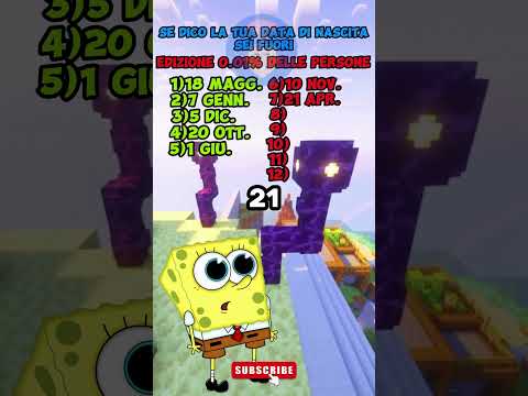 Se indovino la tua data di nascita sei fuori❌#sfida #perte #viral #test #enigma #spongebob  #fyp