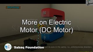 More on Electric Motor (DC Motor)