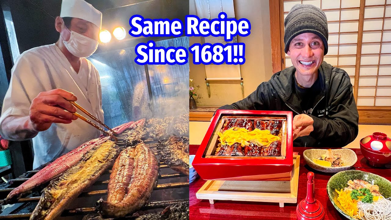 300 Year EEL Restaurant! JAPANESE FOOD - Secret Recipe in Yanagawa, Japan!