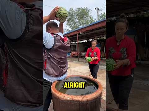 Sneaking a Fake Watermelon To Steal The Real One