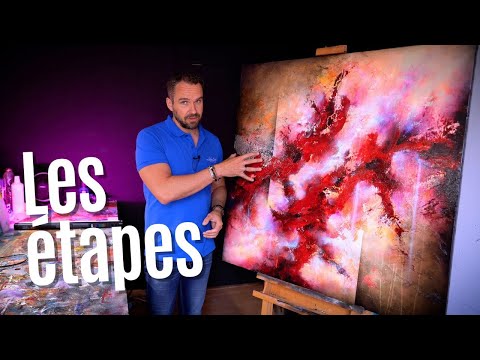Réaliser une peinture abstraite (Toutes les étapes)