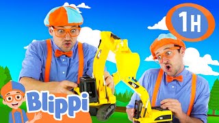 Let's Learn about Excavators! Toy Play Fun | BEST OF BLIPPI TOYS | Educational Videos for Kids