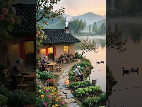 Grandpa Fishing by the Water | Grandma Prepares a Village Feast #scenery #peacefulmoments #beautiful