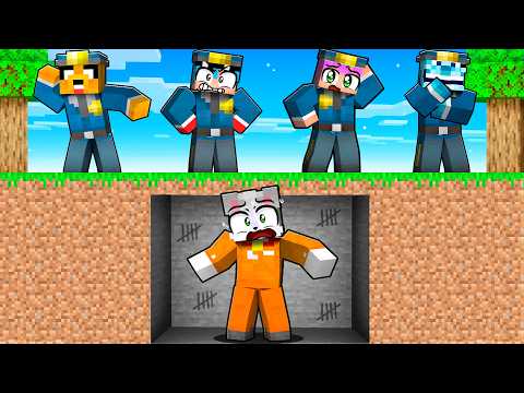 Minecraft: ACENIX vs 4 POLICÍAS 👮‍♂️🔫 Escapa de la prisión en Minecraft