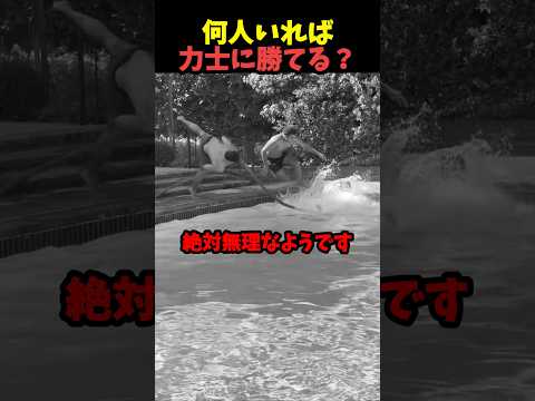 何人入れば力士に勝てる⁉️