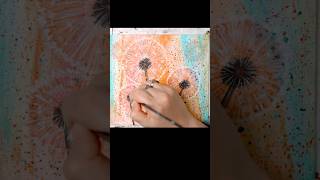 Cute & Colorful Dandelions Speedpaint! 🎨🌼 Acrylic Art Shorts