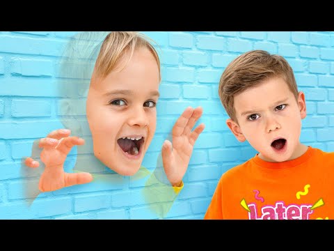 Chris saltando a través de la pared - Historias divertidas para niños