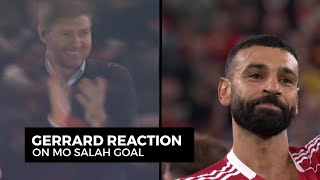 Liverpool legend Steven Gerrard reacts to Mo Salah's goals against Galatasaray
