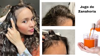 JUGO DE ZANAHORIA PARA EL CRECIMIENTO EXTREMO DEL CABELLO  Y LA CAIDA CAPILAR- ¡FUNCIONA!!