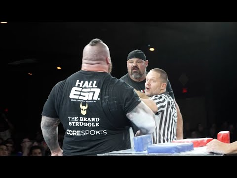 Brian Shaw VS Eddie Hall FULL Armwrestling Match!