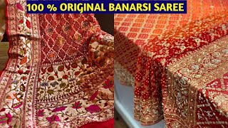सबसे सस्ते में साड़ी खरीदे घर बैठे , COD , Handwork saree ,  Original Banarsi Saree